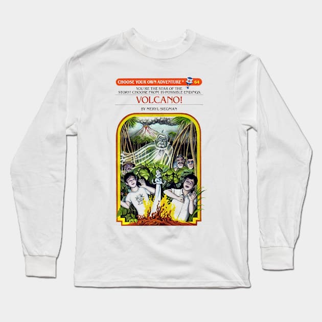 Volcano Long Sleeve T-Shirt by Oskyposters